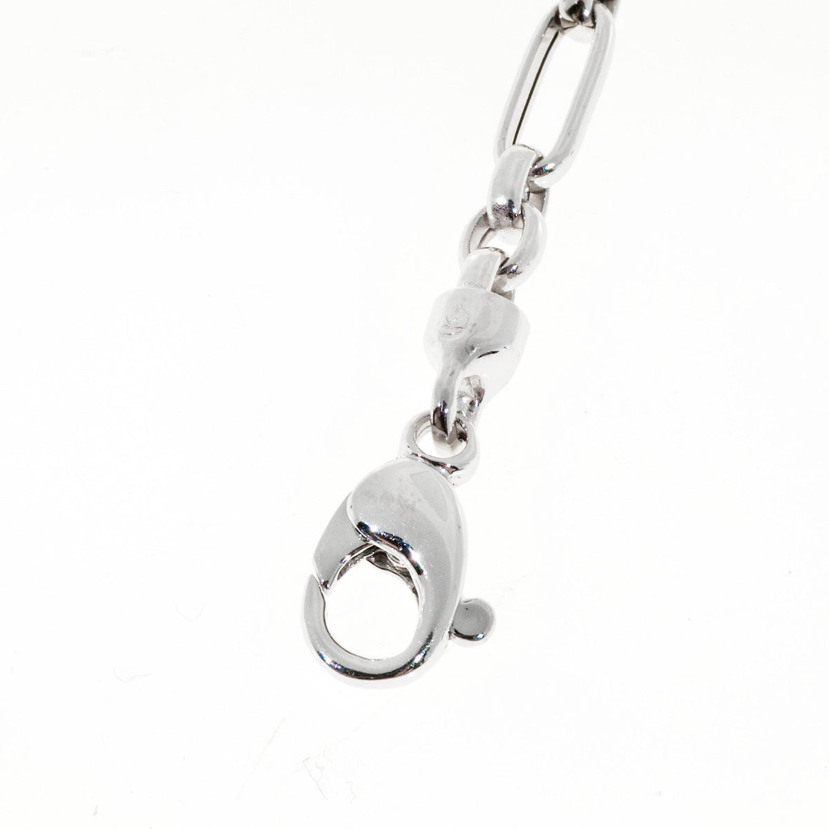 Vintage Designer Kurt Gutman 18k White Gold 3 X 1 Link Chain Bracelet – image 6