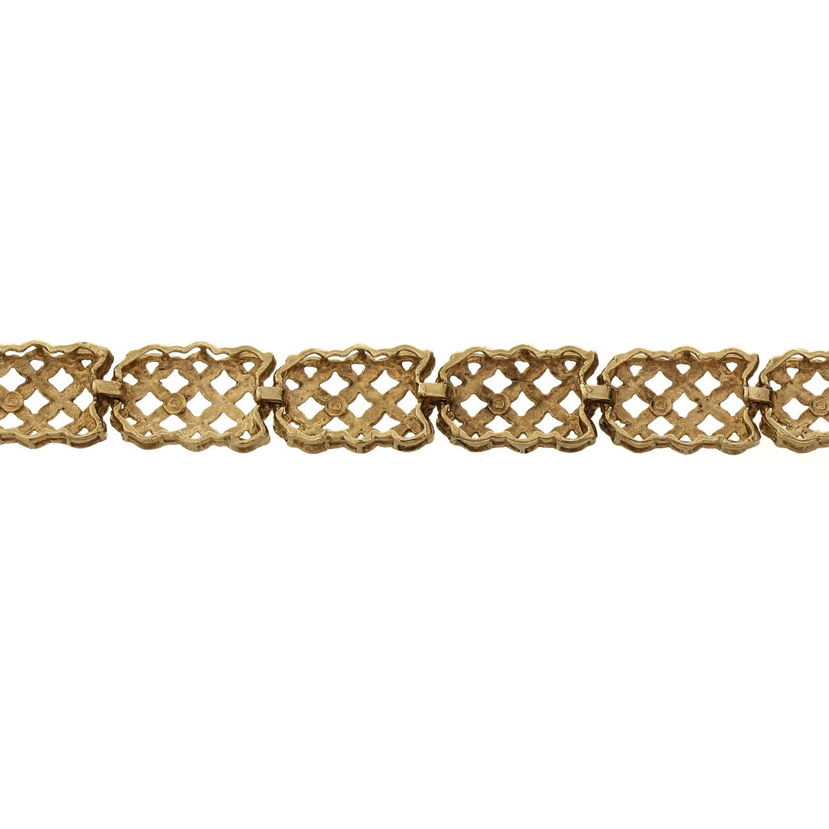 Hinged Rose Gold Link Bracelet 14k Pink Gold – image 2