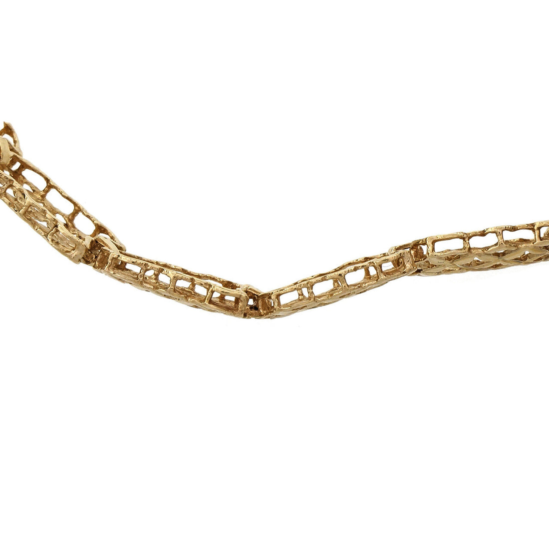 Hinged Rose Gold Link Bracelet 14k Pink Gold – image 3