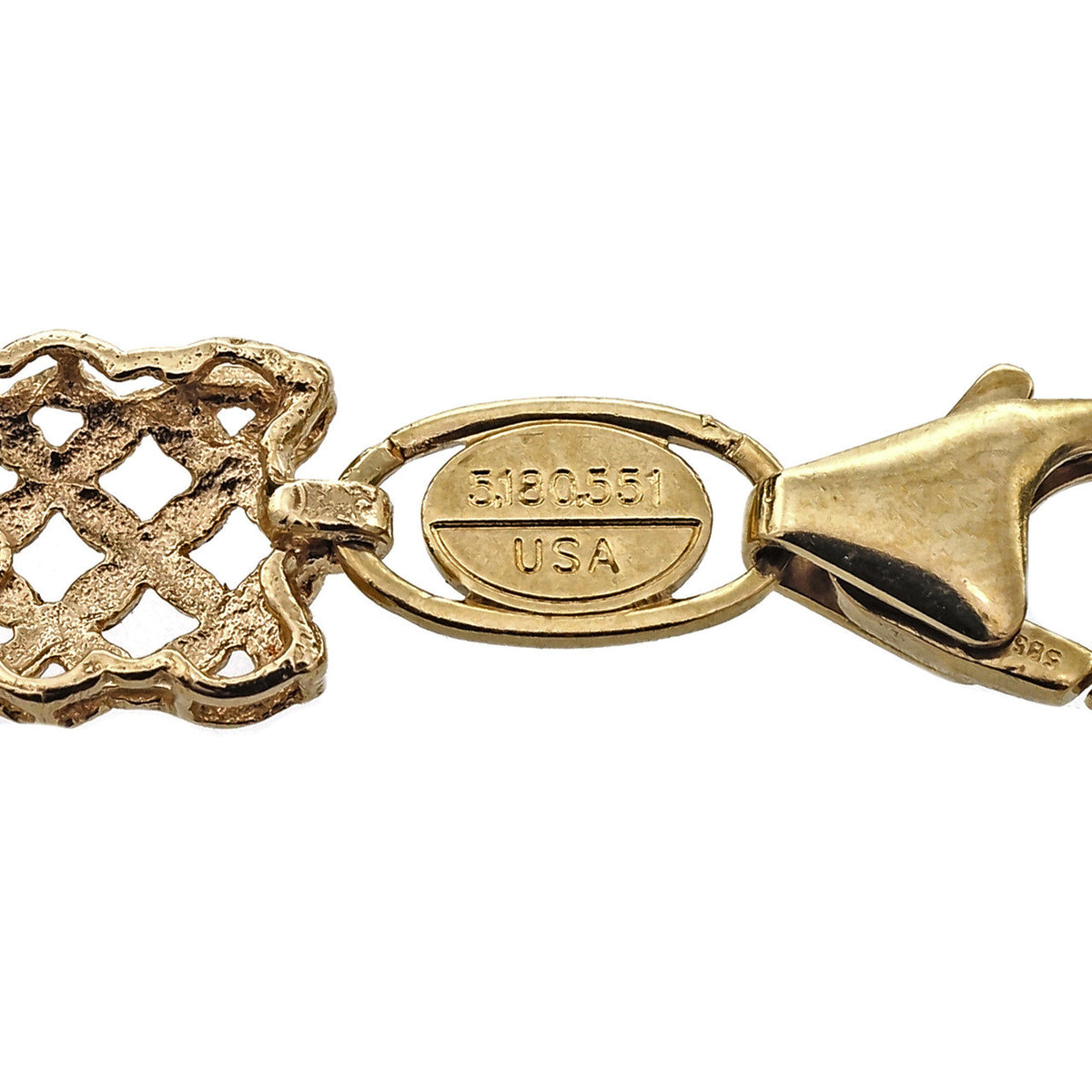 Hinged Rose Gold Link Bracelet 14k Pink Gold – image 5