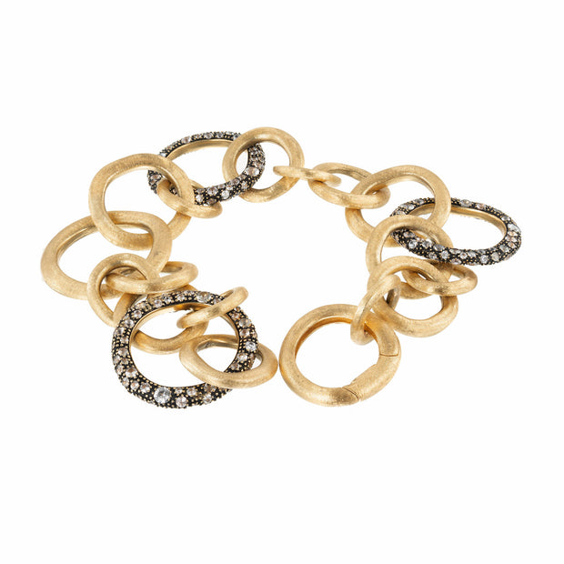 Marco Bicego Crystal Stone 18k Yellow Gold Bracelet