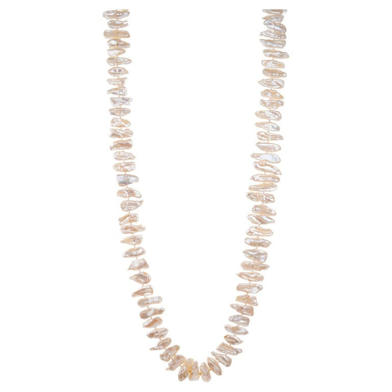 GIA Certified Freshwater Baroque Pearl Necklace