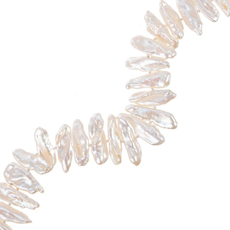 GIA Certified Freshwater Baroque Pearl Necklace – image 5