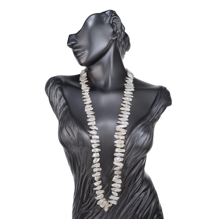 GIA Certified Freshwater Baroque Pearl Necklace – image 6
