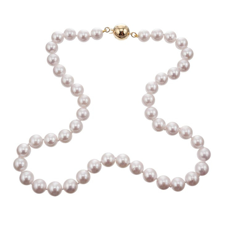 Peter Suchy .8 Carat Diamond Pearl Necklace – image 3