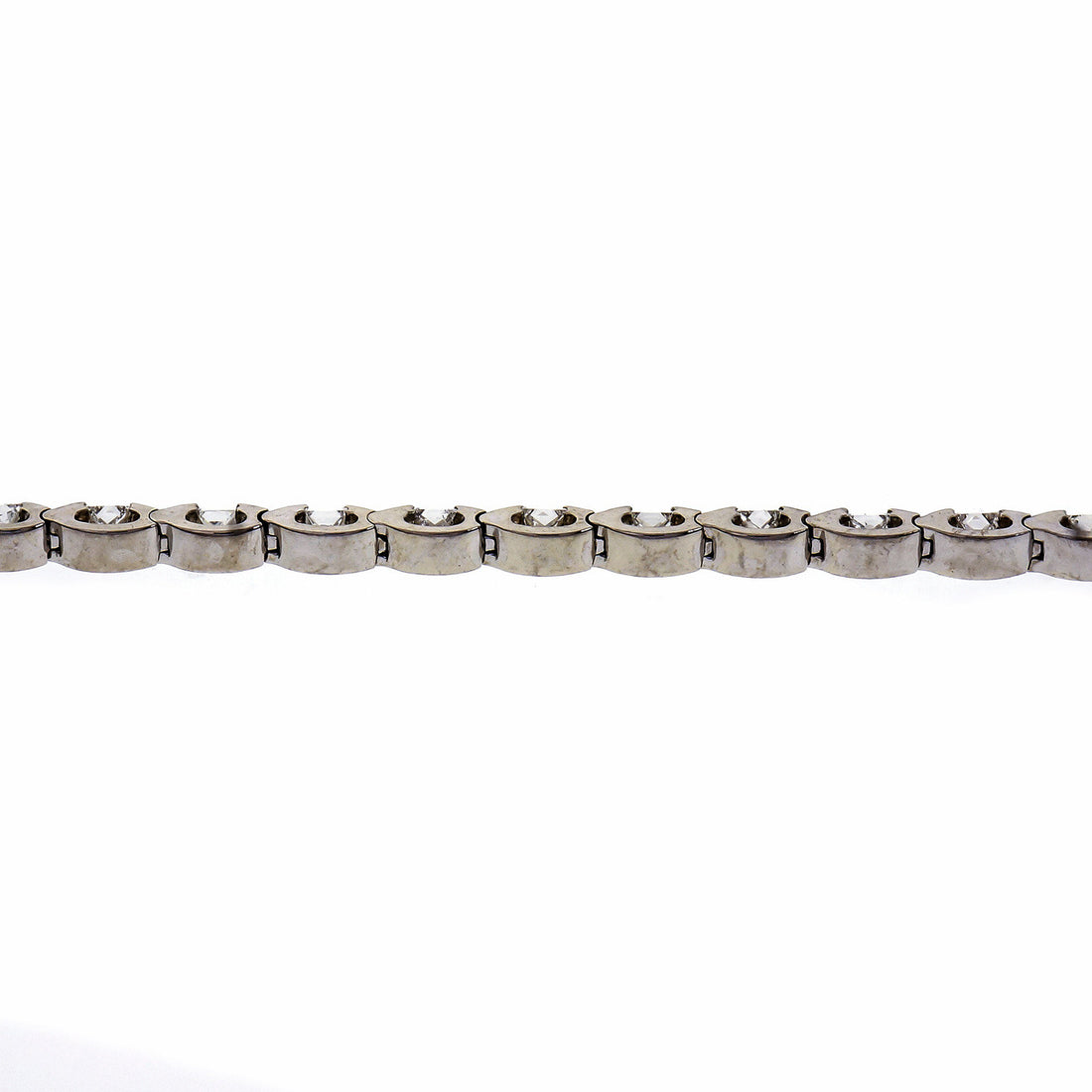 Peter Suchy Princess Cut Diamond Bracelet 14k White Gold 2.91ct – image 3