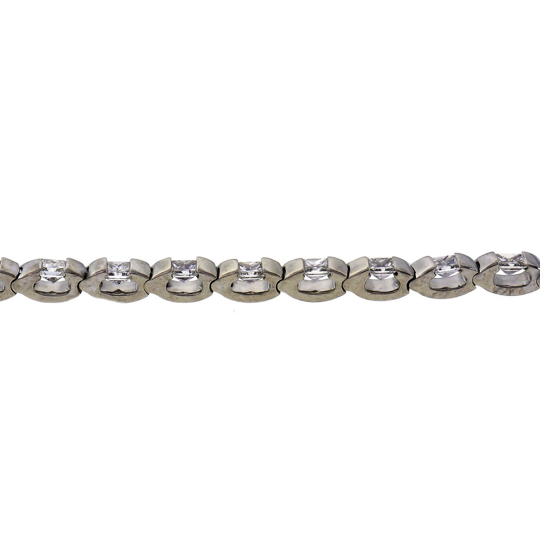 Peter Suchy Princess Cut Diamond Bracelet 14k White Gold 2.91ct – image 4