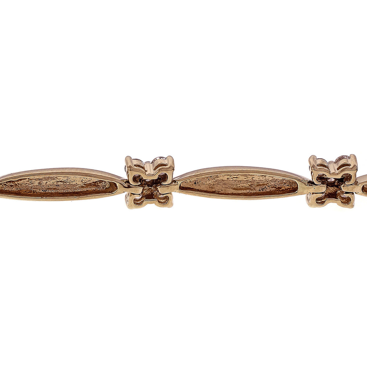 Estate 1.40ct Diamond Bracelet 14k Yellow Gold – image 5