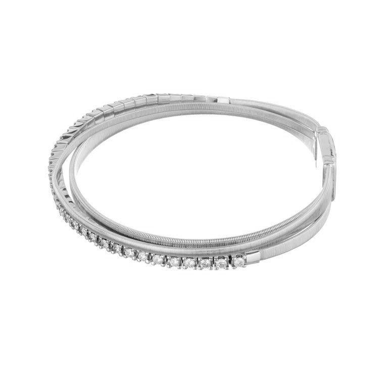 Marco Bicego 1.14 Carat Diamond White Gold Multi-Strand Bracelet – image 2
