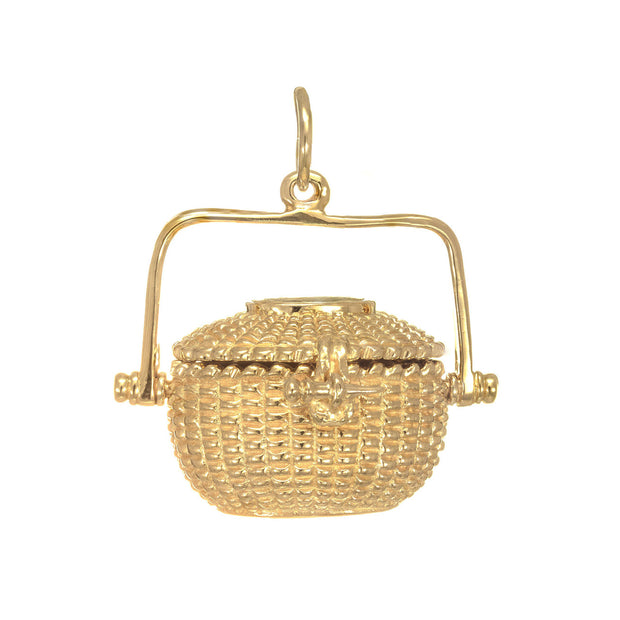Glenann Three Dimensional Yellow Gold Nantucket Basket