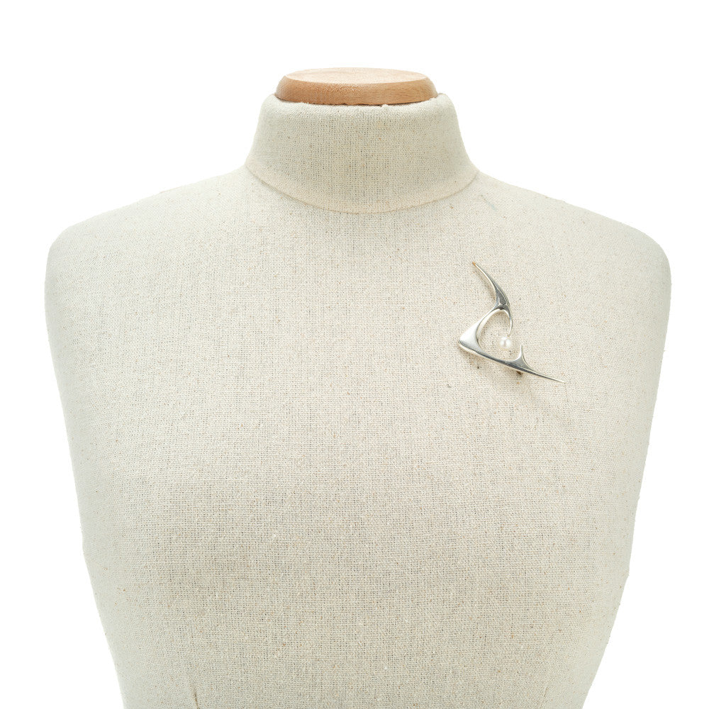 Ed Weiner Pear Sterling Silver Brooch – image 5