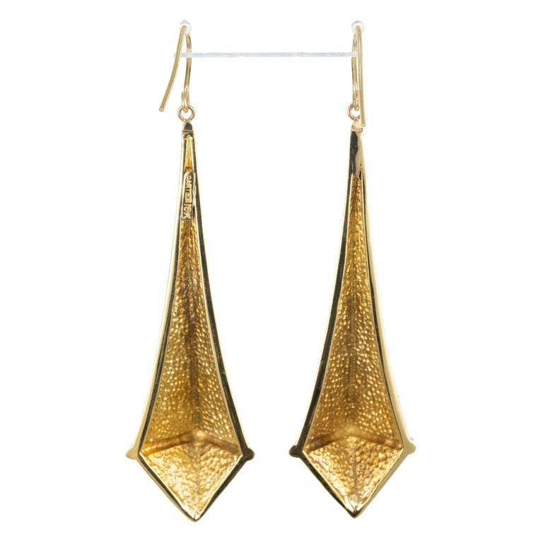 Cartier Yellow Gold Mid Century Long Dangle Earrings – image 5