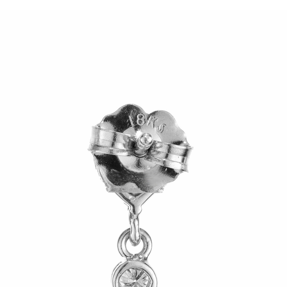 1.50 Carat Orange Heart Sapphire Diamond Gold Drop Dangle Earrings – image 5