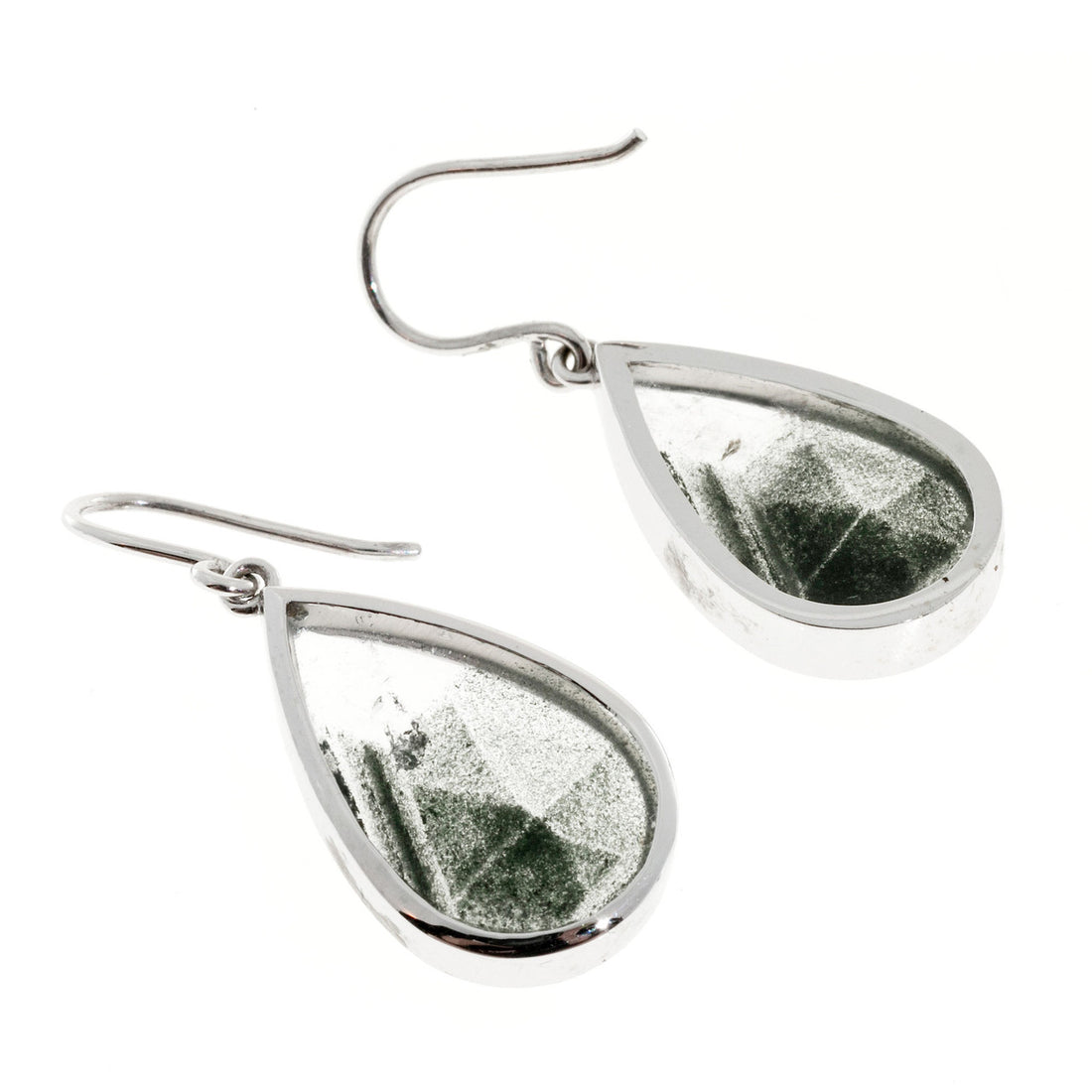 14.46ct Clear Quartz with Tourmaline 14k Gold Dangle Peter Suchy Earrings – image 3