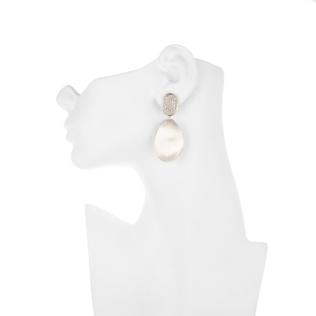 Marco Bicego 1.33 Carat Diamond White Gold Drop Dangle Earrings – image 5