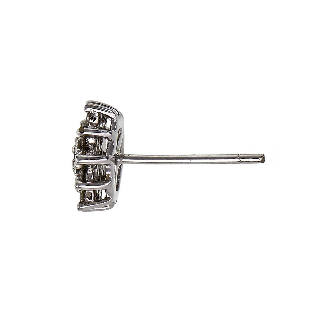 .40 Carat Diamond Platinum Cluster Earrings – image 3