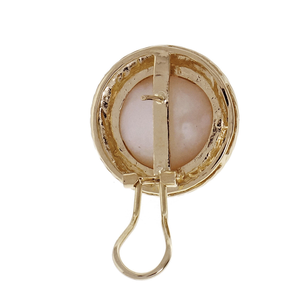 Mabé Pearl 15mm clip post earrings – image 4