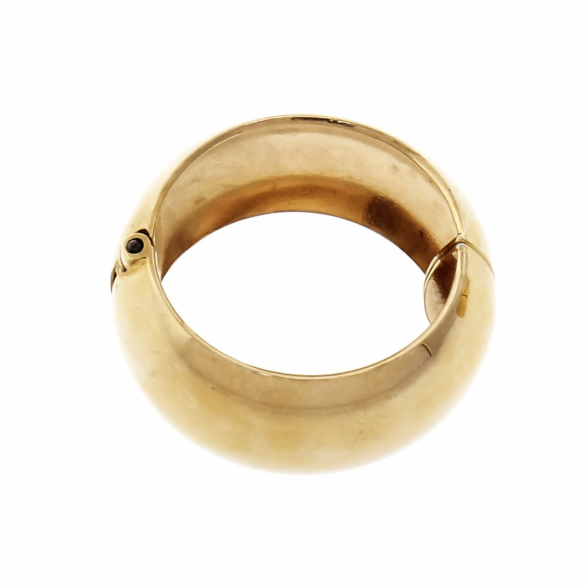 14k Yellow Gold Clip On Hoop Earrings – image 2
