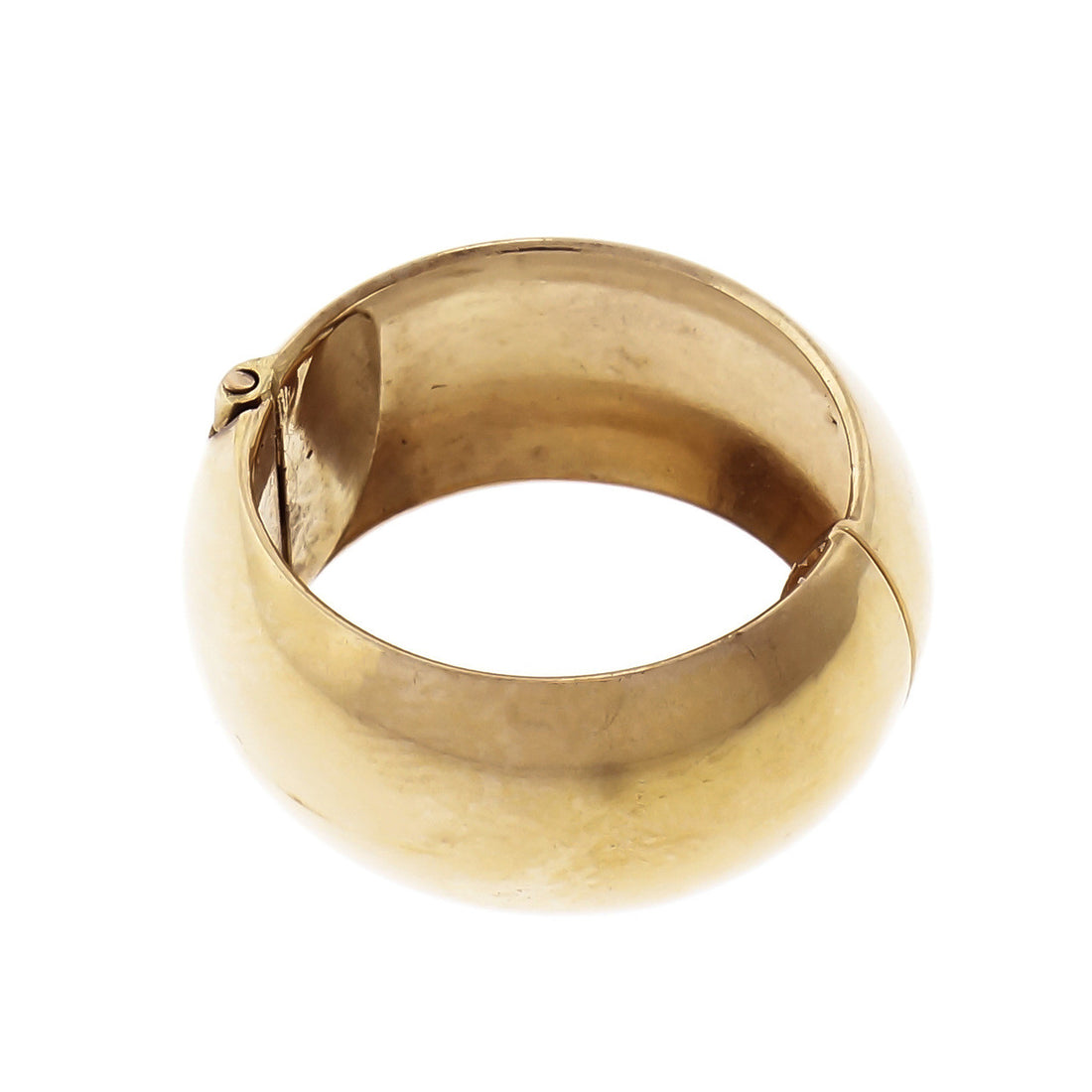 14k Yellow Gold Clip On Hoop Earrings – image 3