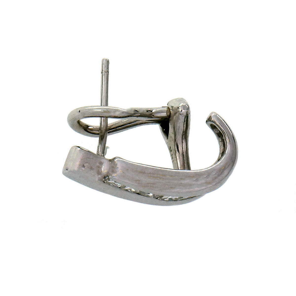 .60 Carat Diamond White Gold Channel Set Earrings – image 5