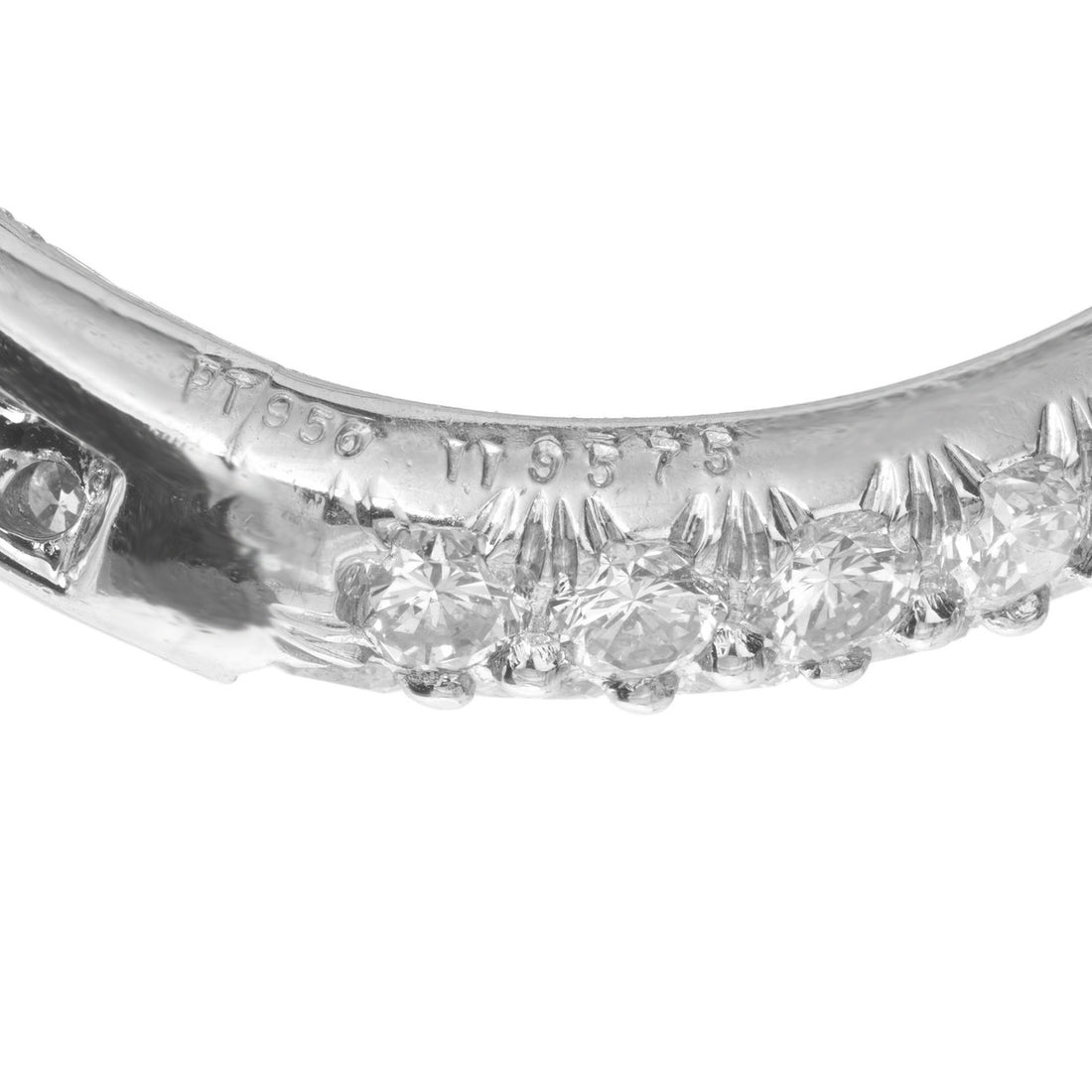 Kurt Wayne 3.50 Carat Diamond Platinum Swirl Hoop Earrings – image 7