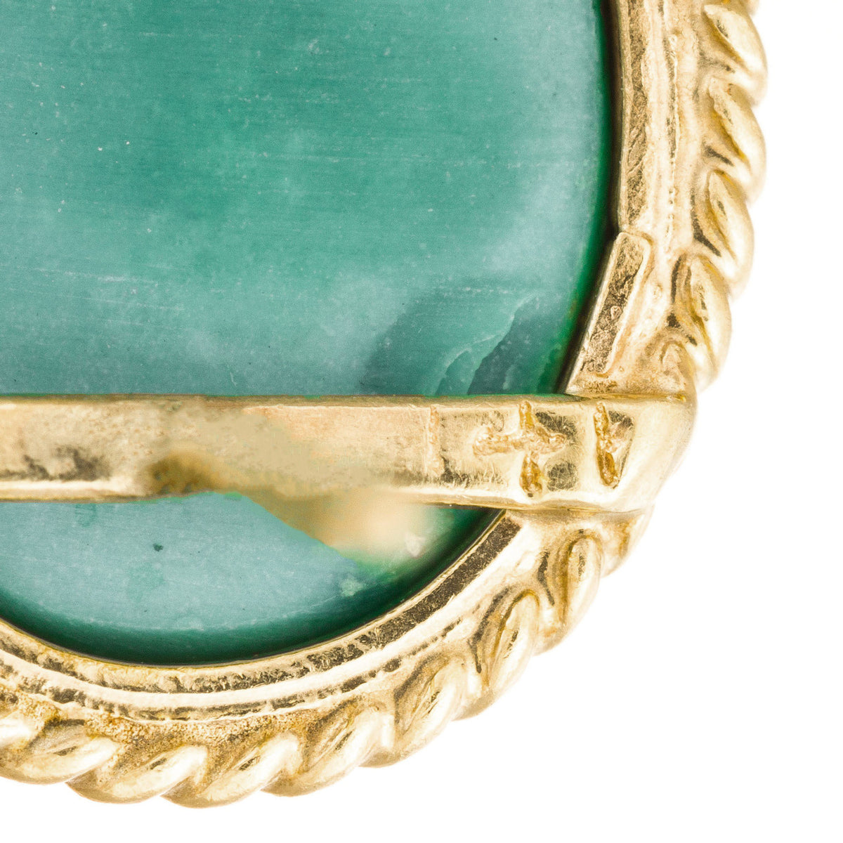 2.50 Carat Oval Turquoise 14k Yellow Gold Earrings – image 4