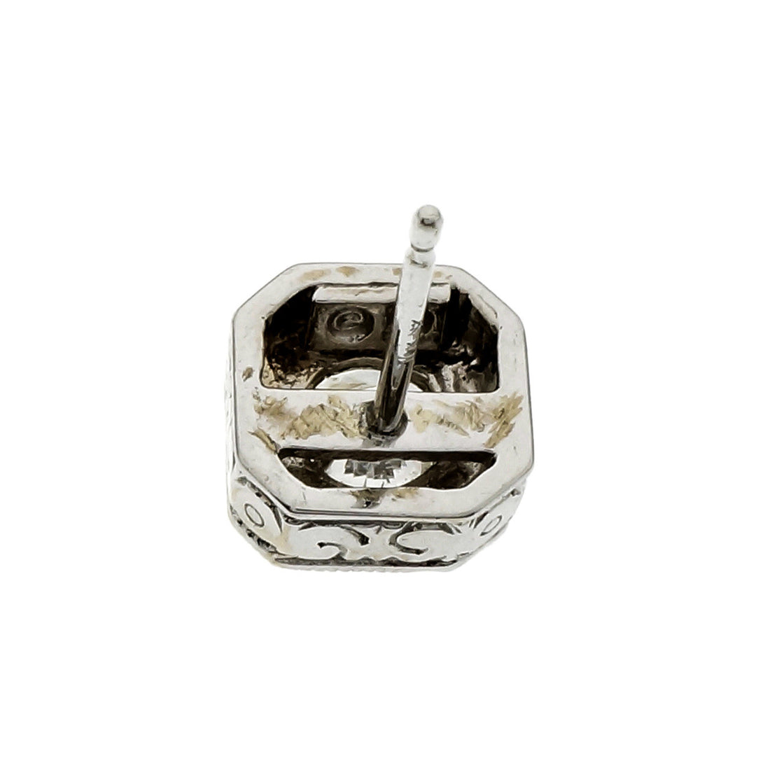 Peter Suchy .80 Carat Diamond White Gold Stud Earrings – image 3