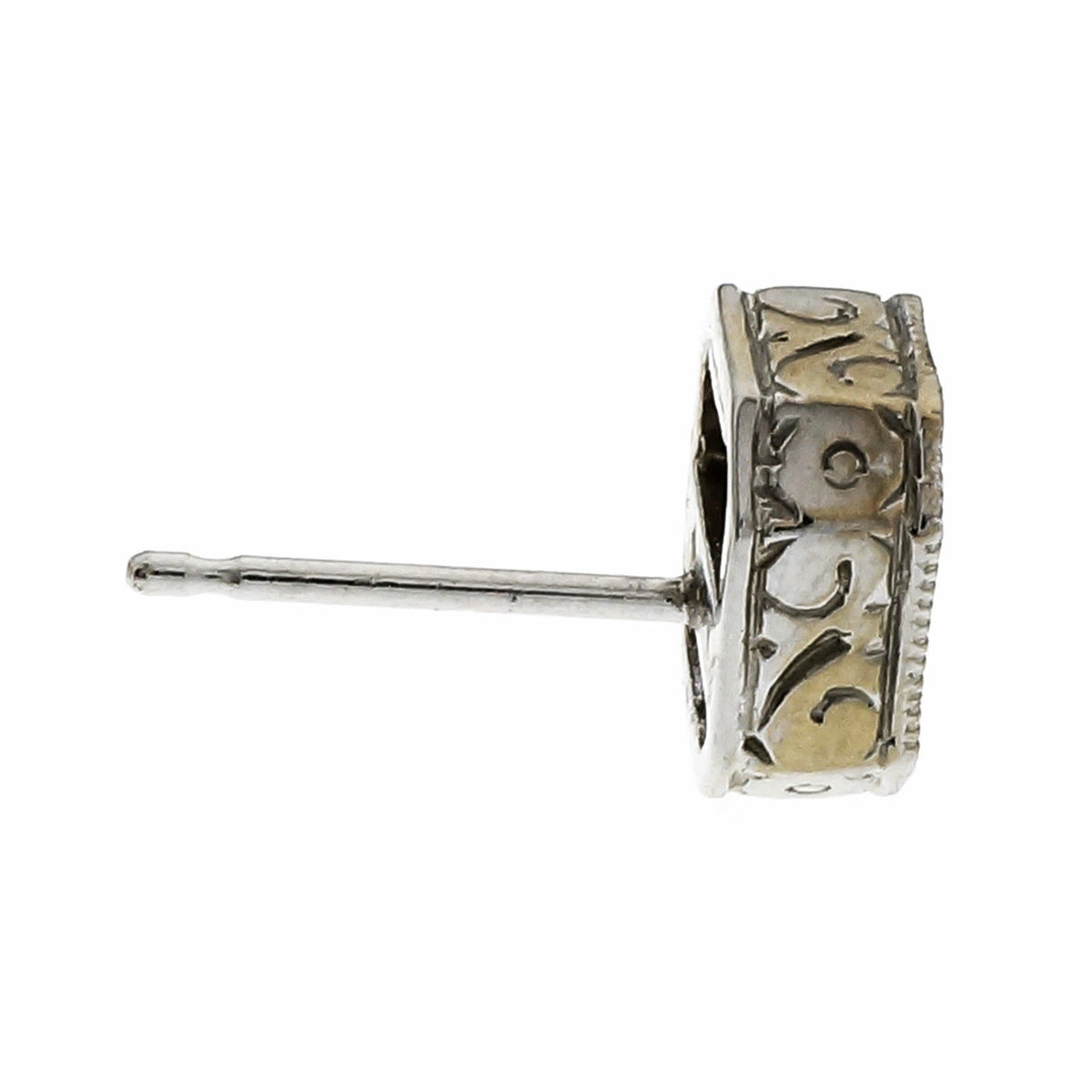Peter Suchy .80 Carat Diamond White Gold Stud Earrings – image 5