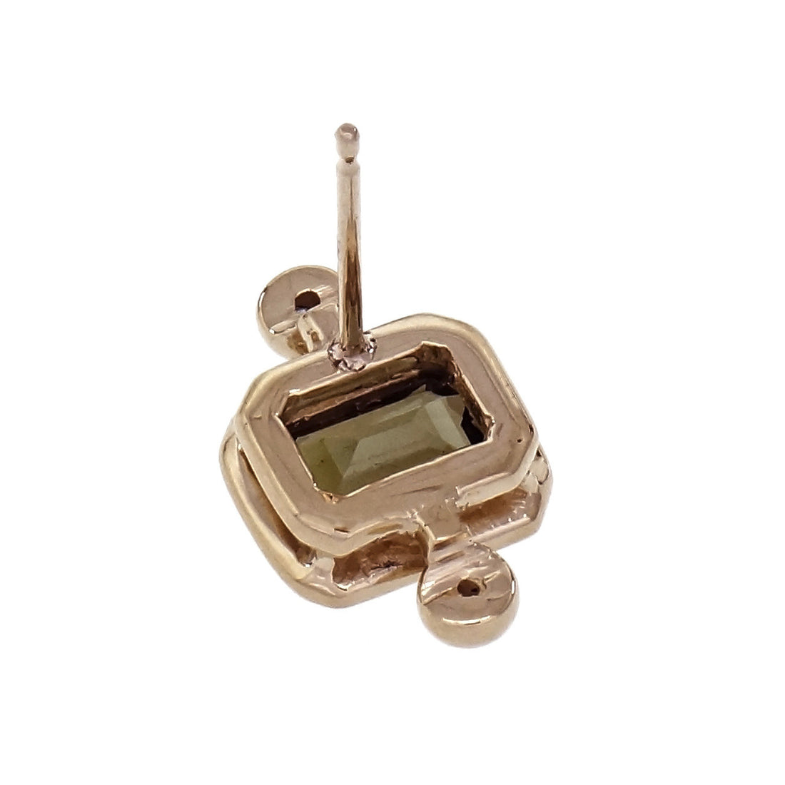 Peter Suchy 2.00ct Tourmaline Diamond Earrings 14k Gold Polished – image 2