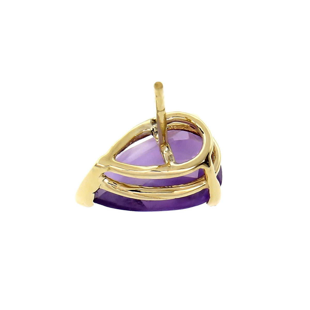 6.00 Carat Amethyst Yellow Gold Earrings – image 2