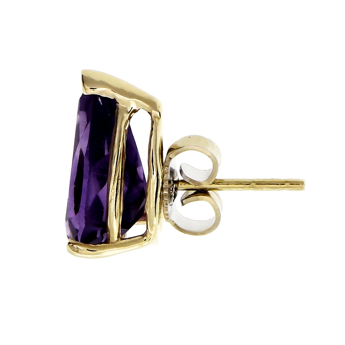6.00 Carat Amethyst Yellow Gold Earrings – image 4