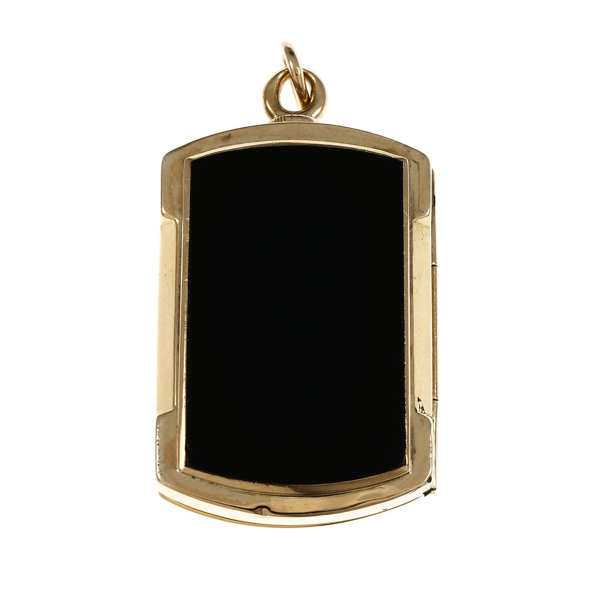 Victorian 1880 Carved Carnelian Hardstone Locket Pendant 14k Rose Gold – image 2