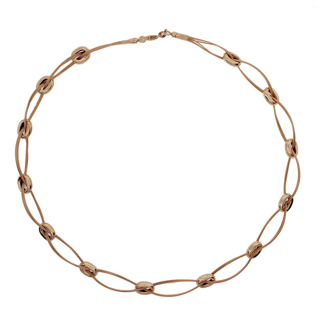 Oval Loop Link Necklace © 1995 14k Yellow Gold