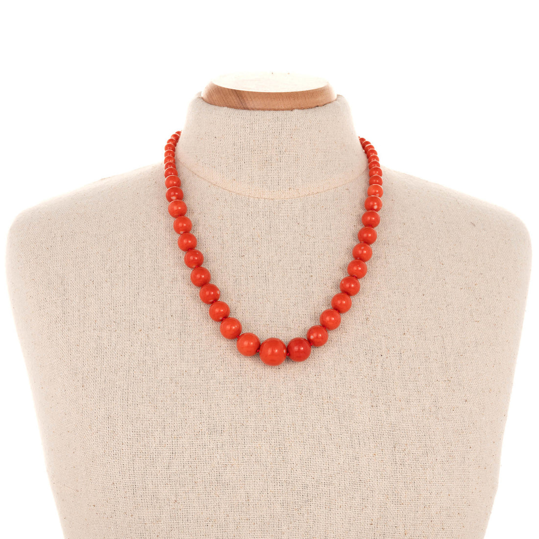 GIA Certified Natural Coral Diamond Yellow Gold Necklace – image 5