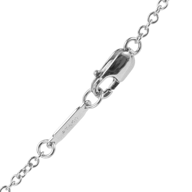 Tiffany & Co. .99 Carat Diamond Platinum Swing Drop Pendant Necklace – image 4