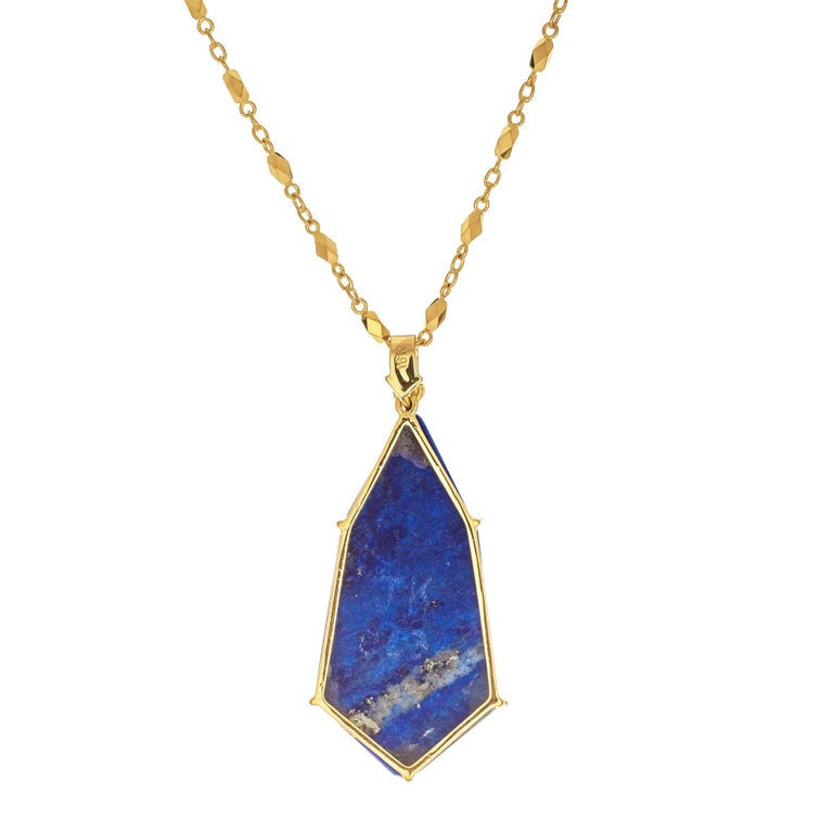 James Kaufman Lapis Turquoise Opal Inlay Diamond Gold Pendant Necklace – image 4