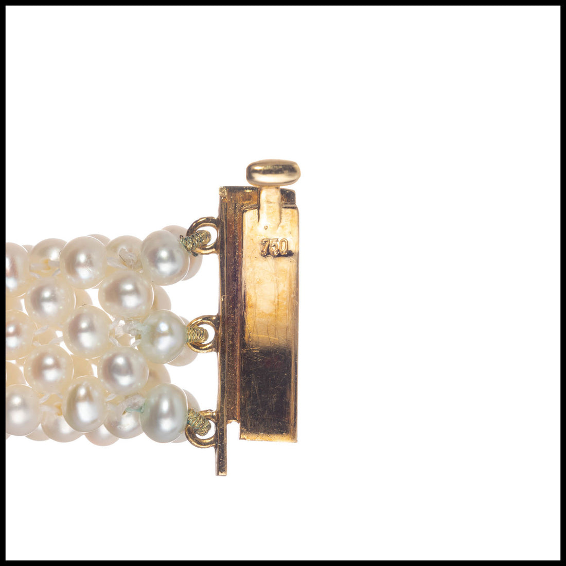 Amethyst Citrine Peridot Multi Strand Pearl Gold Necklace – image 4