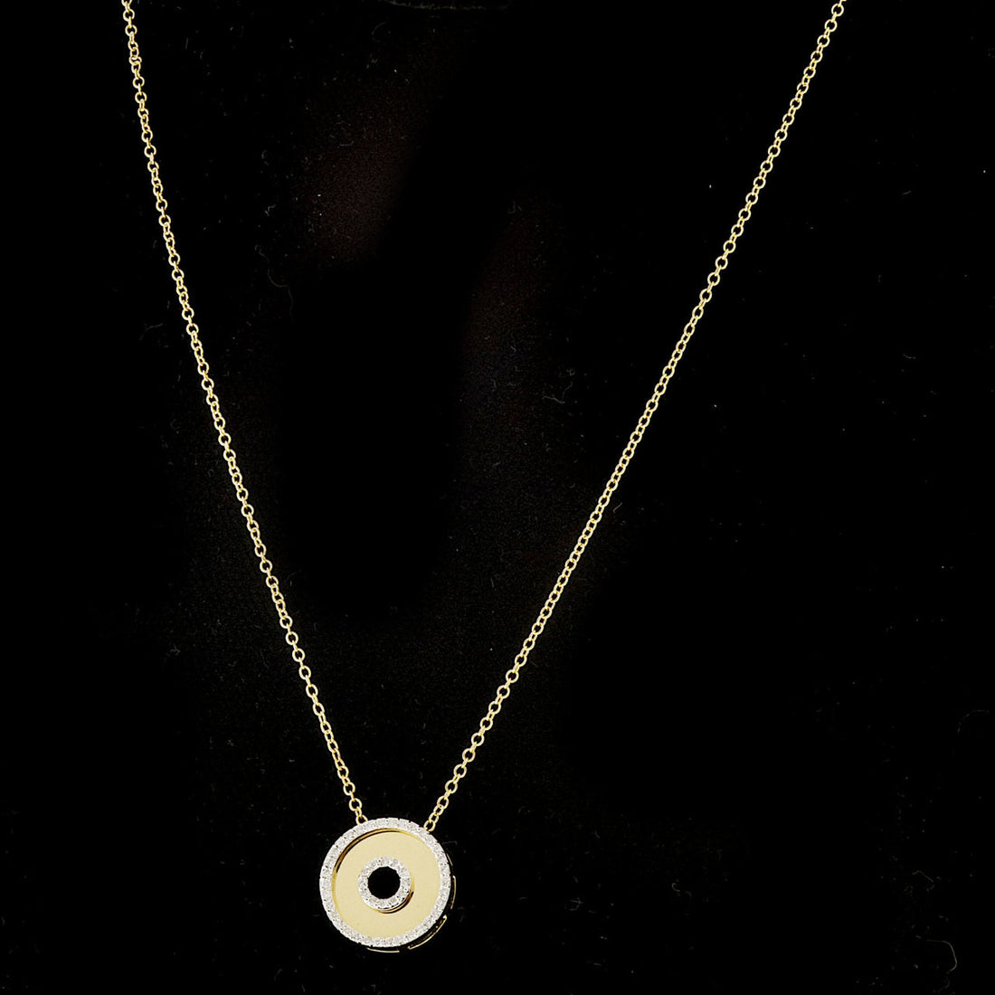 Vintage Estate AGI 18k Pink Gold Round .20ct Diamond Necklace – image 11