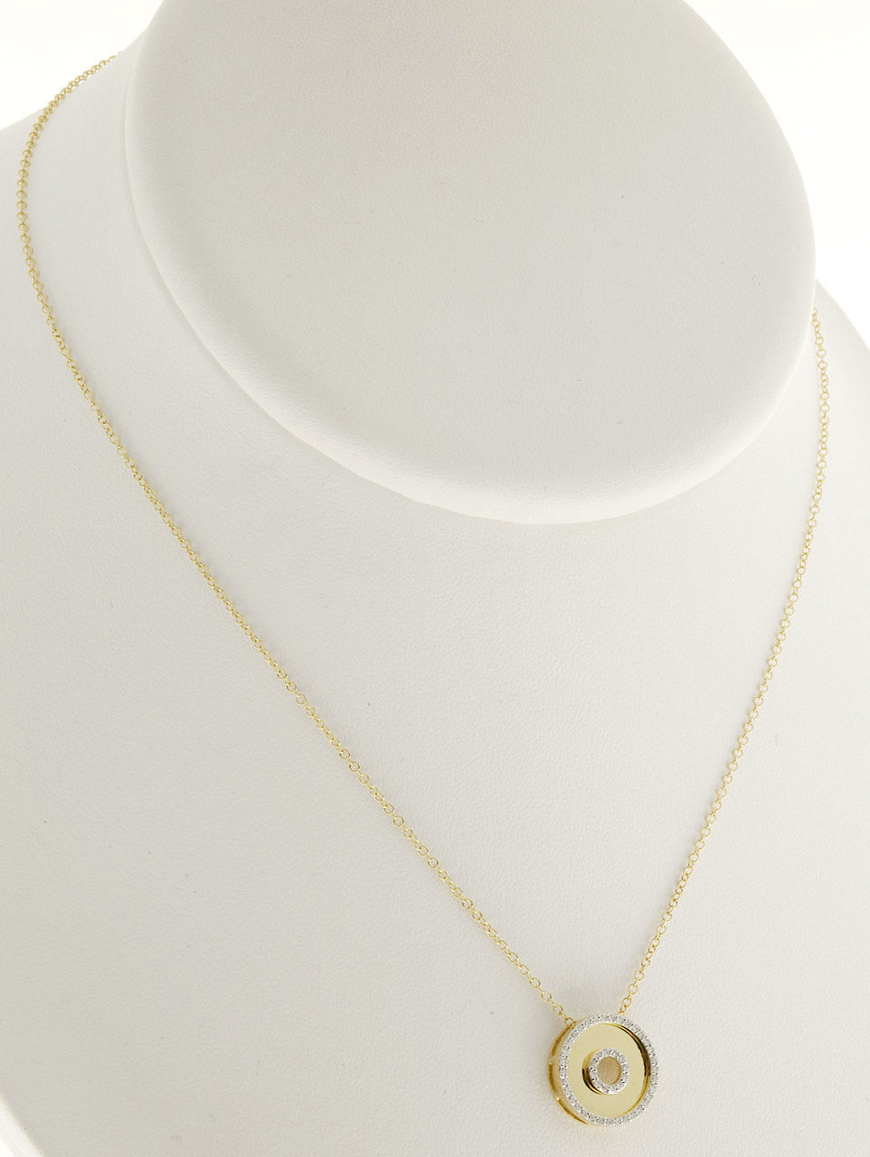 Vintage Estate AGI 18k Pink Gold Round .20ct Diamond Necklace – image 12
