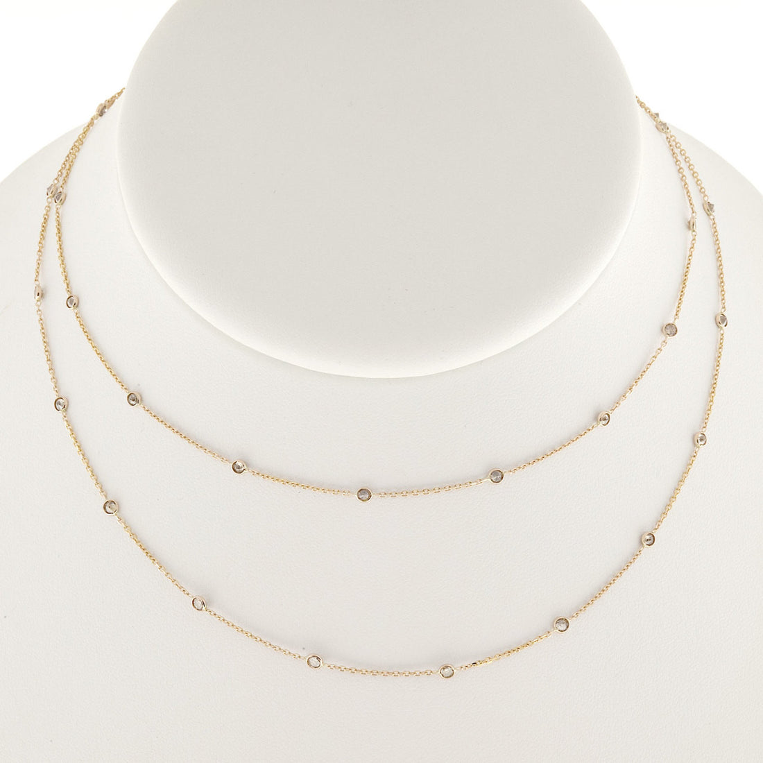 Peter Suchy 2.24ct Diamond Pink Brown 14k Round Necklace – image 5