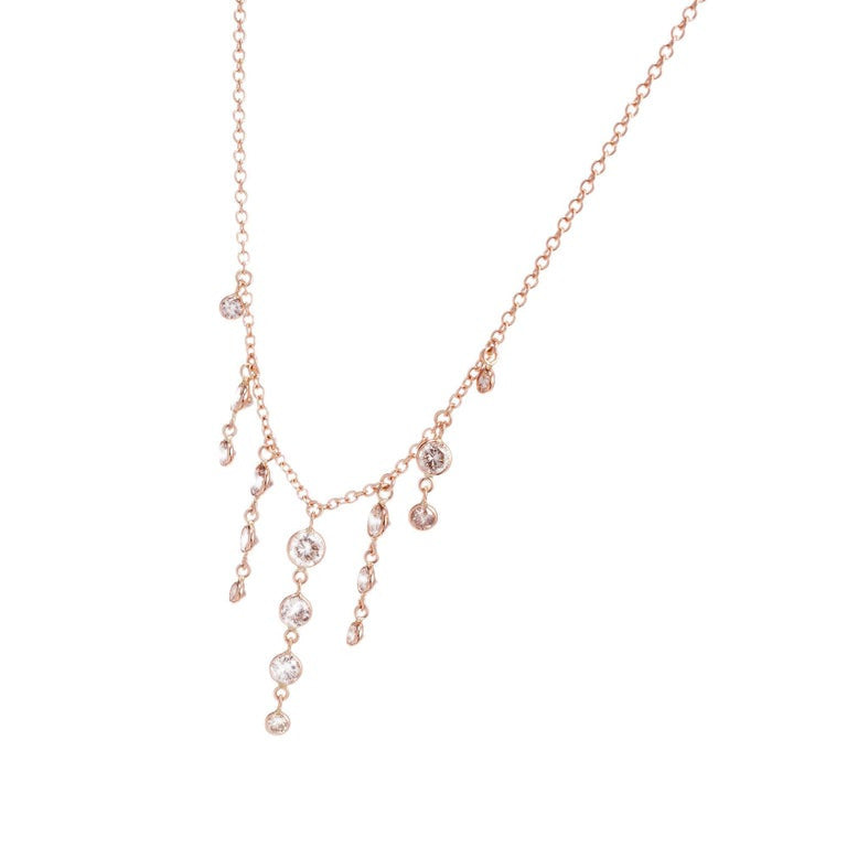 Peter Suchy 2.44 Carat Light Brown Diamond Gold Necklace – image 2