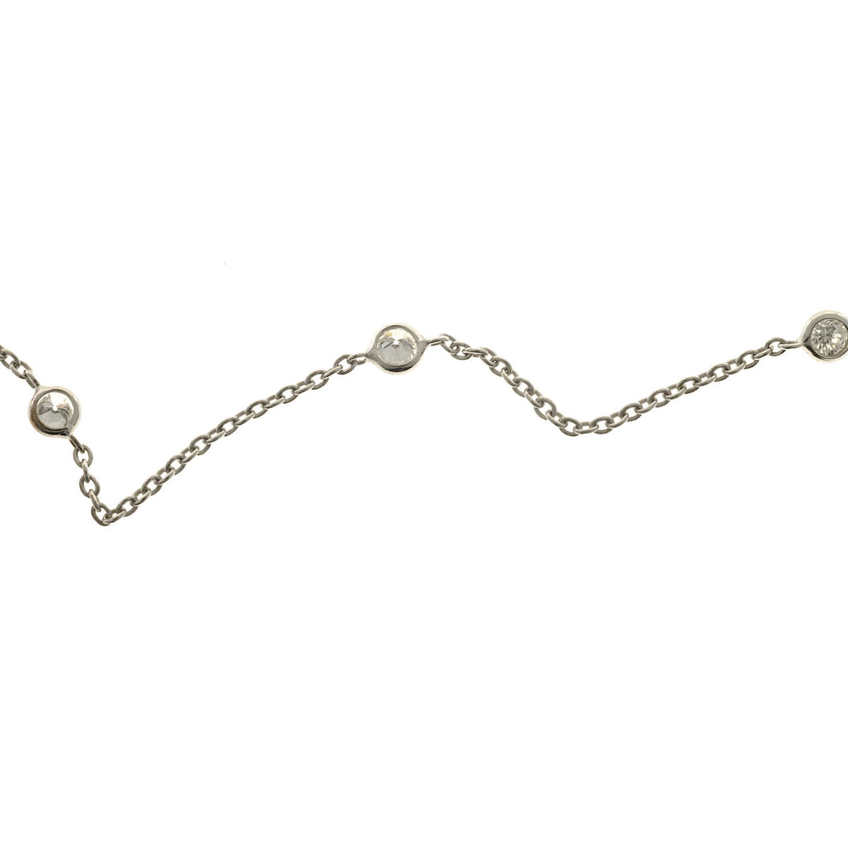 .56ct 10 Diamond 18 Inch Necklace 14k White Gold – image 6