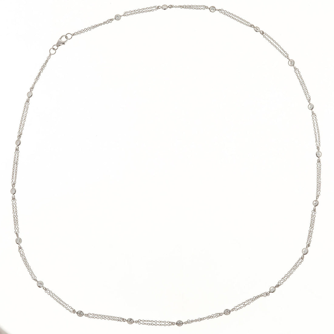 Infinity Diamond 1.45ct 18 Inch 14k White Gold Necklace – image 3