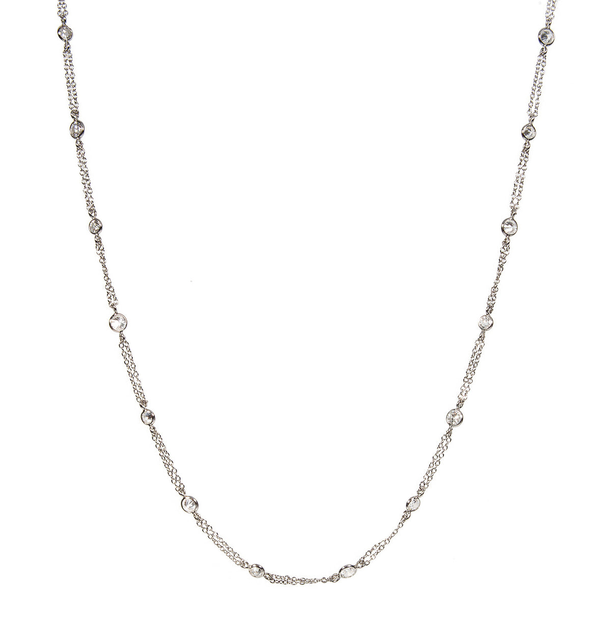 Peter Suchy 2.62 Carat Diamond White Gold Necklace