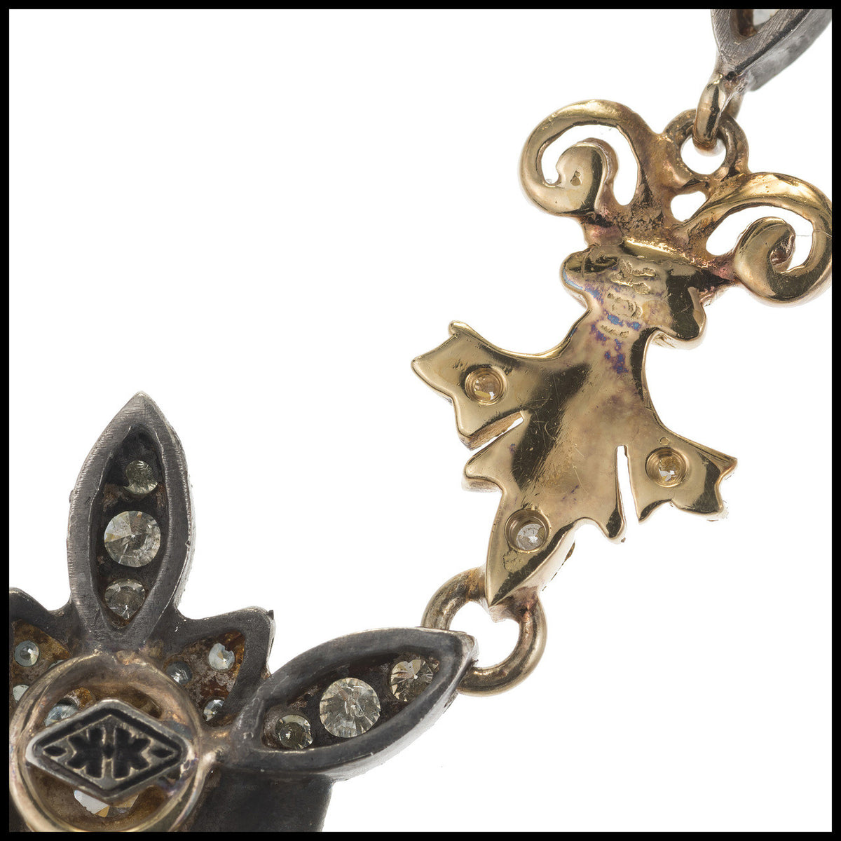 Etruscan Style 2.60ct Diamond 18k + Silver Necklace – image 8