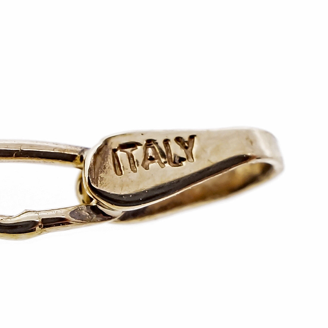 Diamond Transitional Cut 2-Tone Gold Pendant – image 5