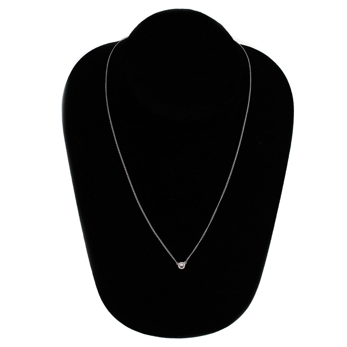 Diamond By The Yard Style Necklace In 14k White Gold – image 6