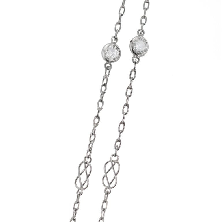 3.22 Carat Diamond Platinum Necklace – image 2