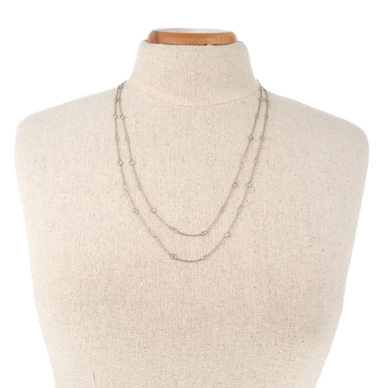 3.22 Carat Diamond Platinum Necklace – image 4