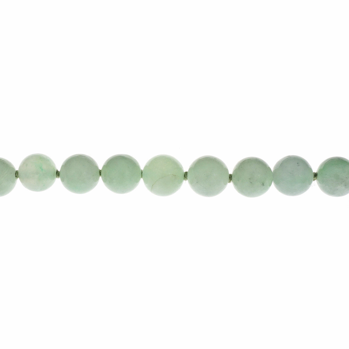 GIA Certified Jadeite Jade Yellow Gold Bead Necklace – image 3